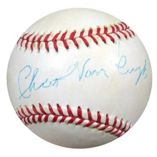 Chris Van Cuyk Autographed NL Baseball Brooklyn Dodgers PSA/DNA #Q36929
