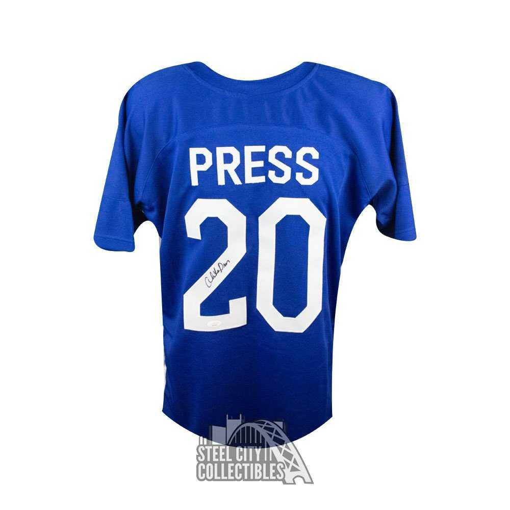 Christen Press Autographed Custom Team USA Blue Soccer Jersey - JSA COA