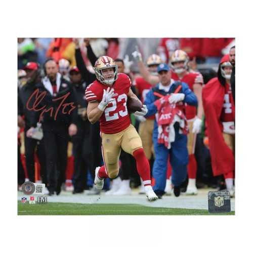 Christian McCaffrey Autographed San Francisco 49ers 16x20 Football Photo - BAS