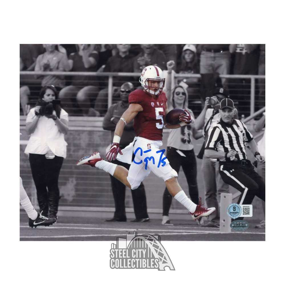 Christian McCaffrey Signed Stanford 8x10 Football Photo (Horizontal) – BAS COA