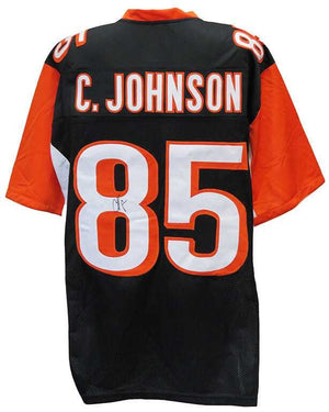 Chad Johnson Autographed Cincinnati Bengals Black Custom Football Jersey (Size XL) - Schwartz Authenticated