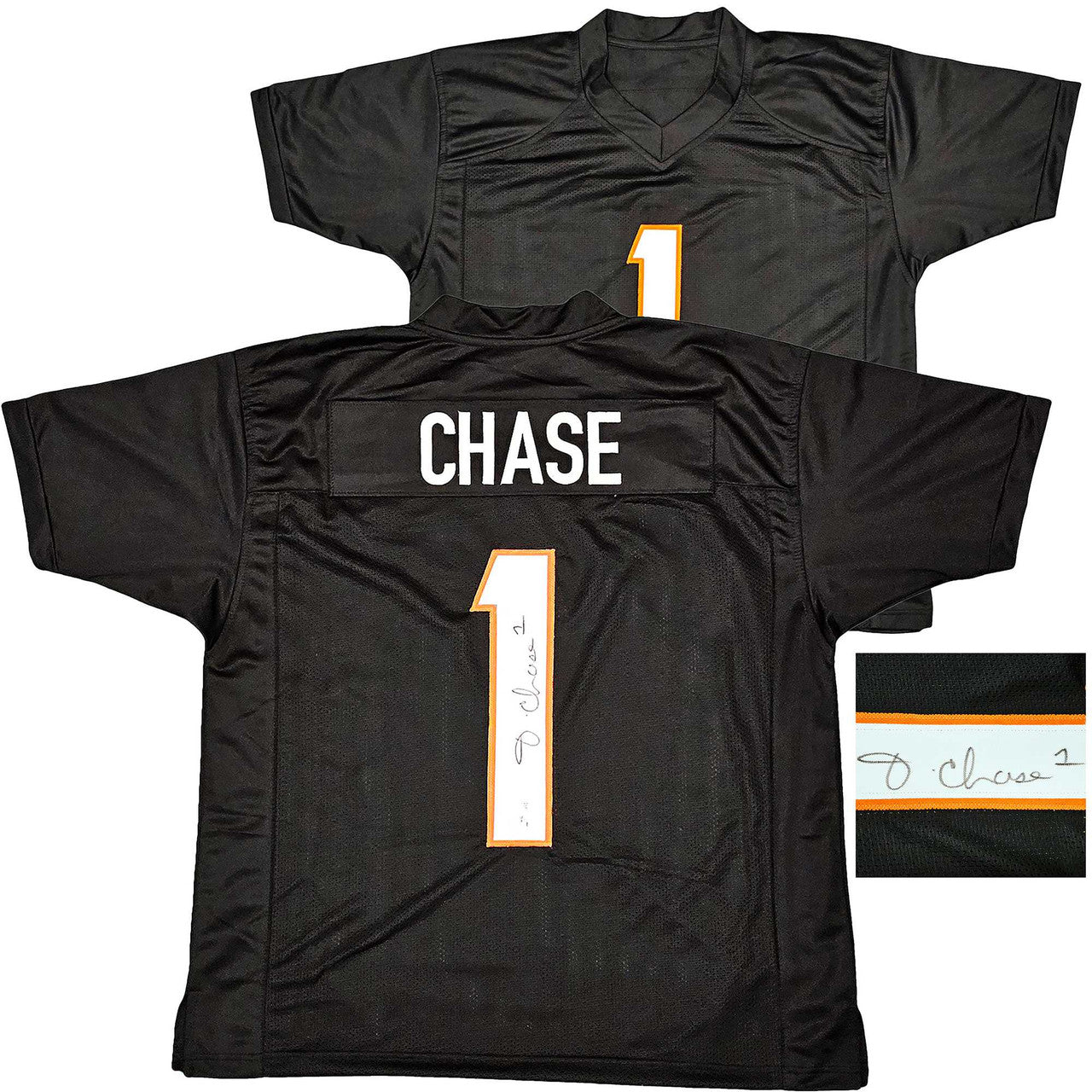 Cincinnati Bengals Ja'Marr Chase Autographed Black Jersey – Beckett BAS Witness