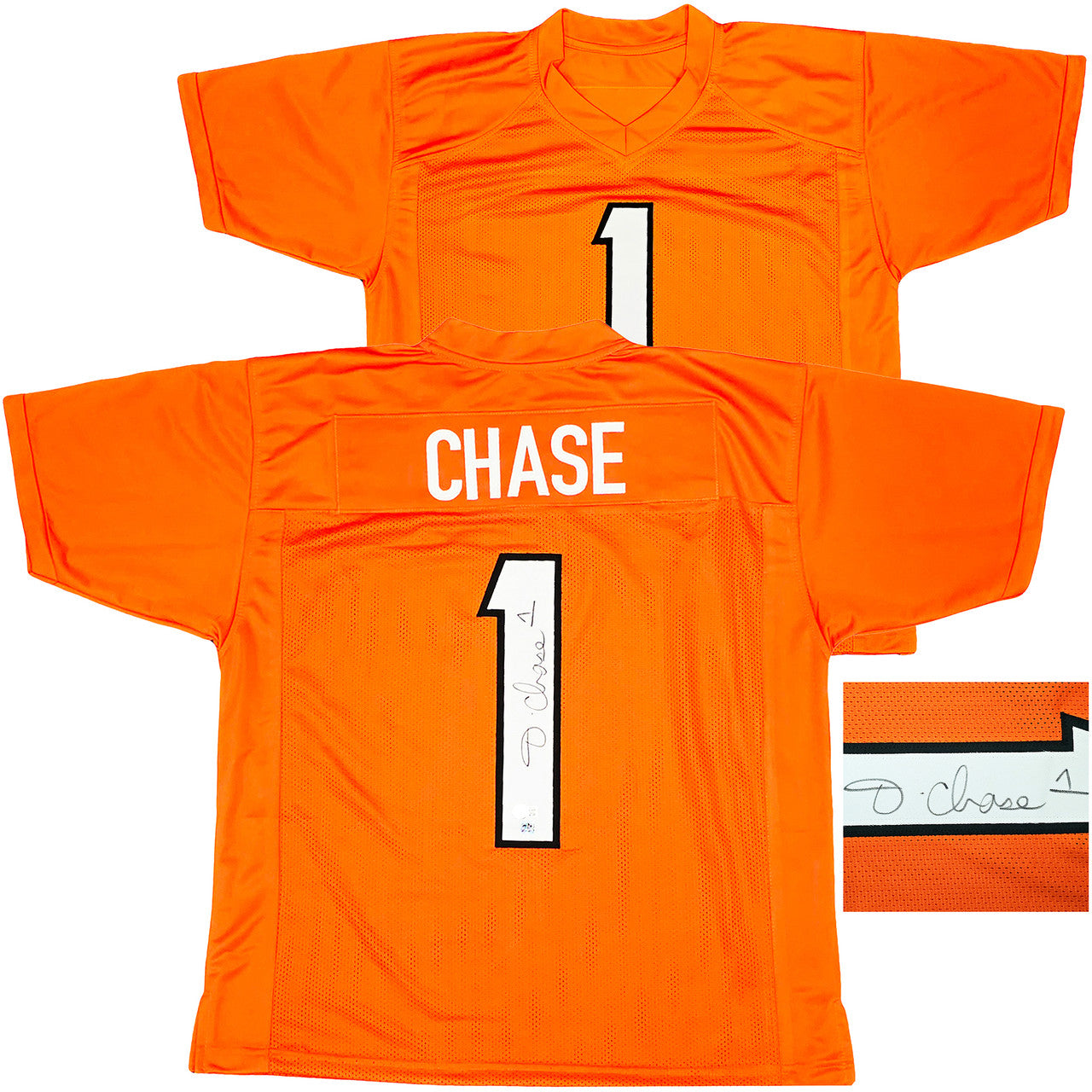 Cincinnati Bengals Ja'Marr Chase Autographed Orange Jersey – Beckett BAS Witness