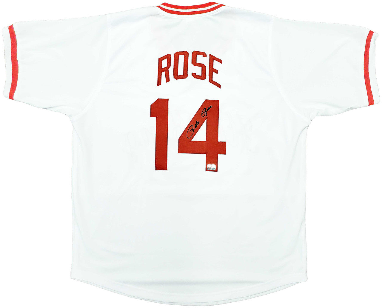 Cincinnati Reds Pete Rose Autographed White Jersey – PR Holo!