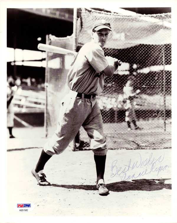 Connie Ryan Autographed 8x10 Photo Boston Braves "Best Wishes" PSA/DNA #AB51582