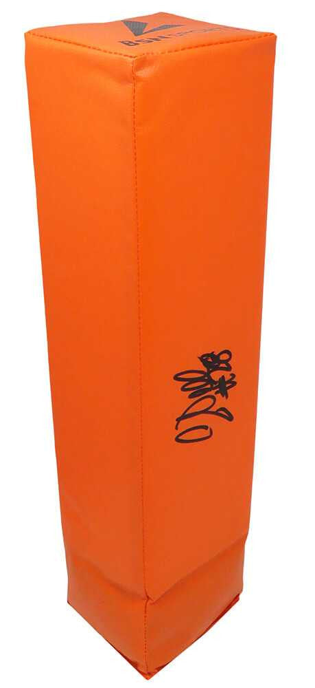 Corey Dillon Signed Orange Endzone Football Pylon - Schwartz Authenticated