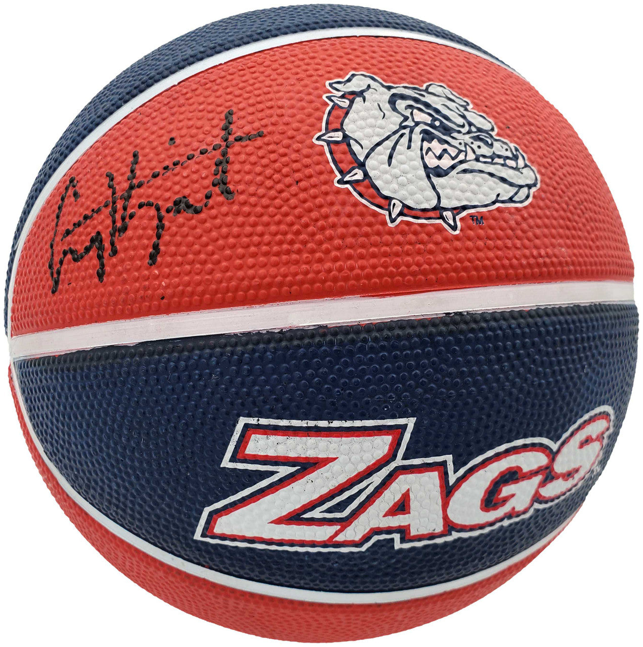 Corey Kispert Autographed Gonzaga Bulldogs Logo Rubber Basketball MCS Holo Stock #194799