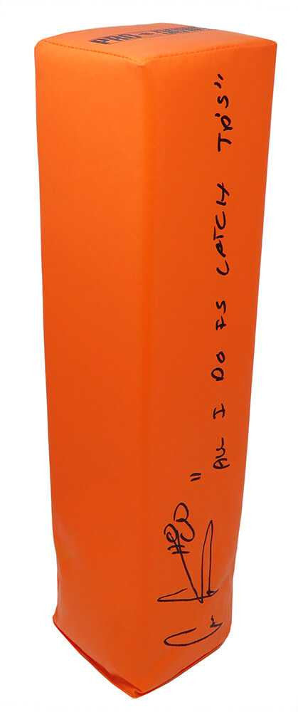 Cris Carter Signed Orange Endzone Pylon “All I Do Is Catch TD’s” – COA