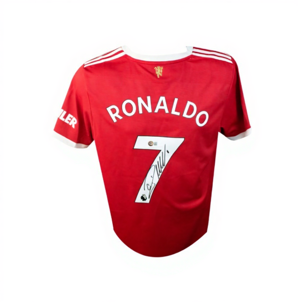 Cristiano Ronaldo Autographed Manchester United Adidas Soccer Jersey - BAS