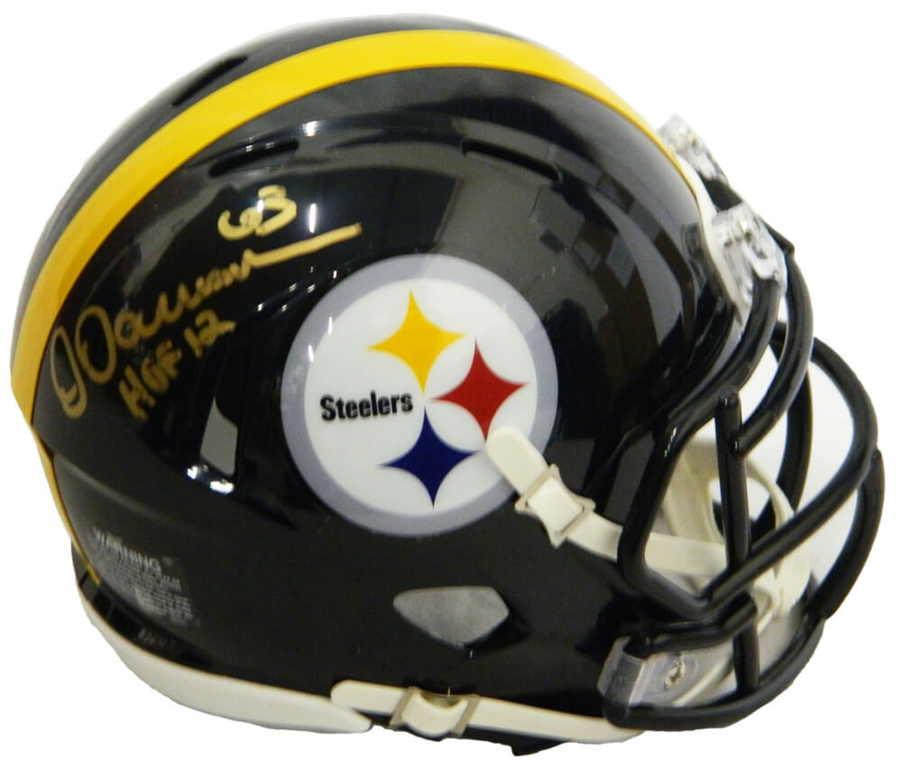 Dermontti Dawson Signed Pittsburgh Steelers Riddell Speed Mini Helmet w/HOF'12