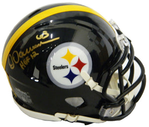 Dermontti Dawson Signed Pittsburgh Steelers Riddell Speed Mini Helmet w/HOF'12