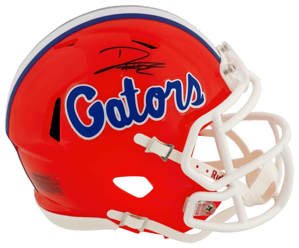 DJ Lagway Signed Florida Gators Orange Speed Mini Helmet – COA