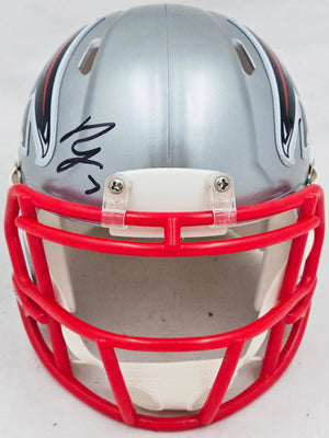 Bijan Robinson Autographed Atlanta Falcons Flash Gray Speed Mini Helmet - Beckett BAS Authenticated