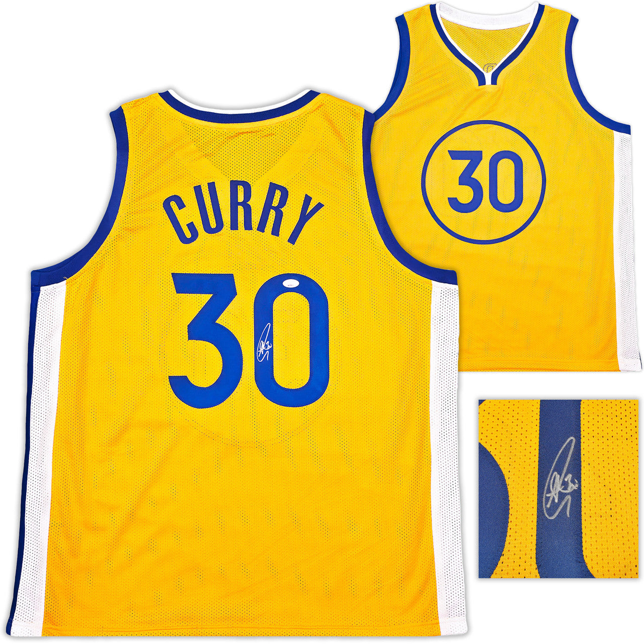 Golden State Warriors Stephen Curry Autographed Yellow Basketball Jersey – JSA Authenticated