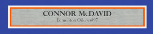 Connor McDavid Signed Framed Oilers White Adidas Jersey – UDA COA