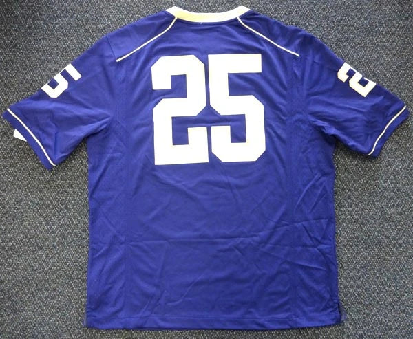 Bishop Sankey Autographed Washington Huskies Purple Nike On-Field Football Jersey (Size XL) - Mill Creek Sports Certified