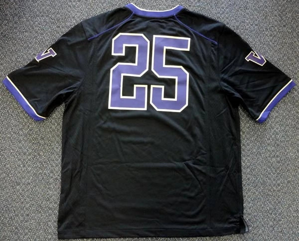 Bishop Sankey Autographed Washington Huskies Black Nike Replica Jersey (Size L) - Mill Creek Sports Authenticated
