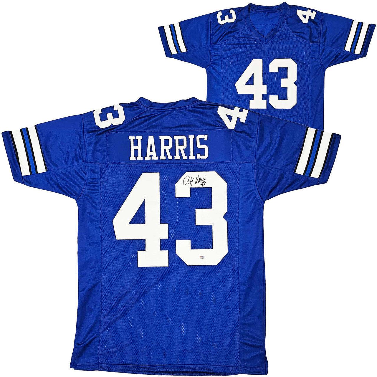 Cliff Harris Autographed Dallas Cowboys Blue Jersey – PSA/DNA