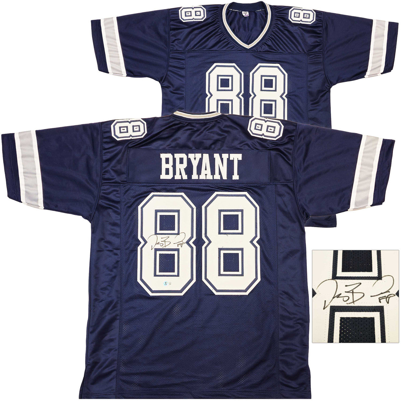Dez Bryant Signed Dallas Cowboys Navy Jersey – Beckett BAS Witness Certified
