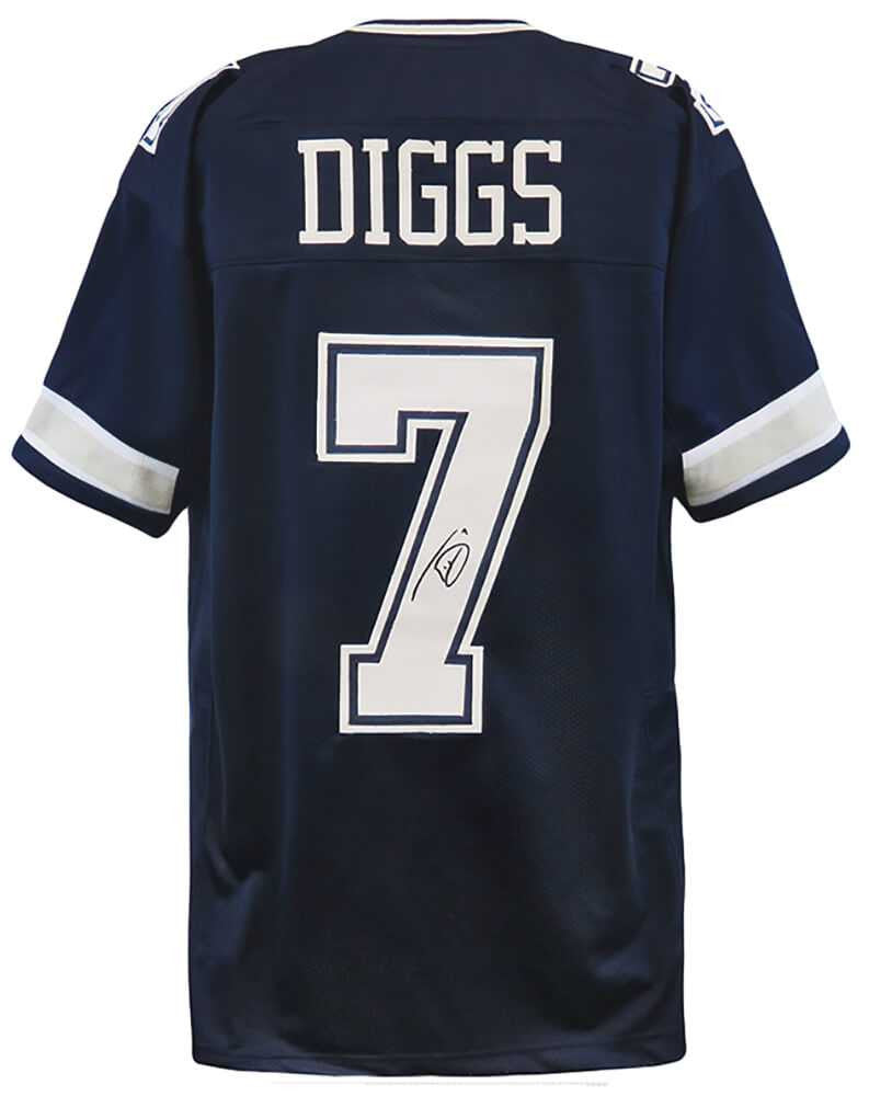 Dallas Cowboys Trevon Diggs Signed Navy Jersey - Schwartz Authenticated