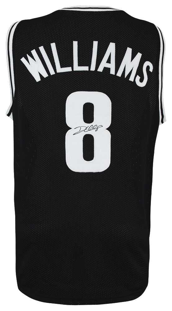 Dallas Mavericks Deron Williams Signed Black Custom Jersey  Schwartz Authenticated