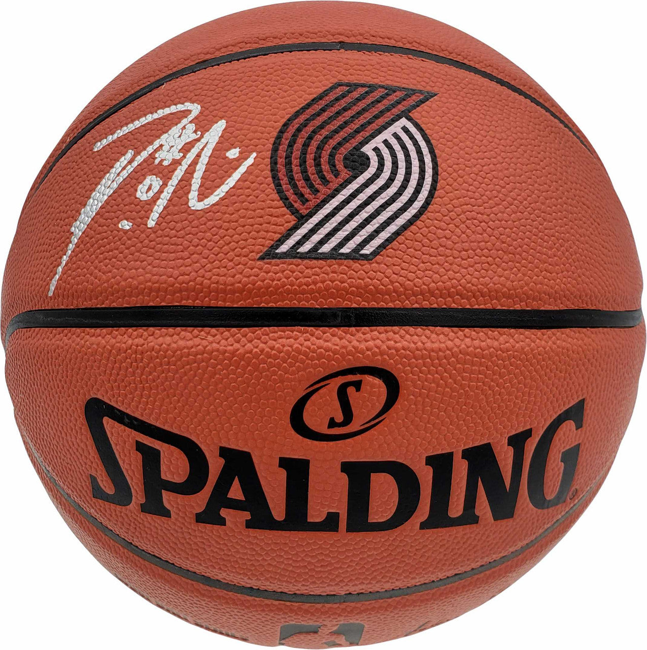 Damian Lillard Autographed Official Spalding Indoor/Outdoor Logo Basketball Portland Trailblazers Beckett BAS