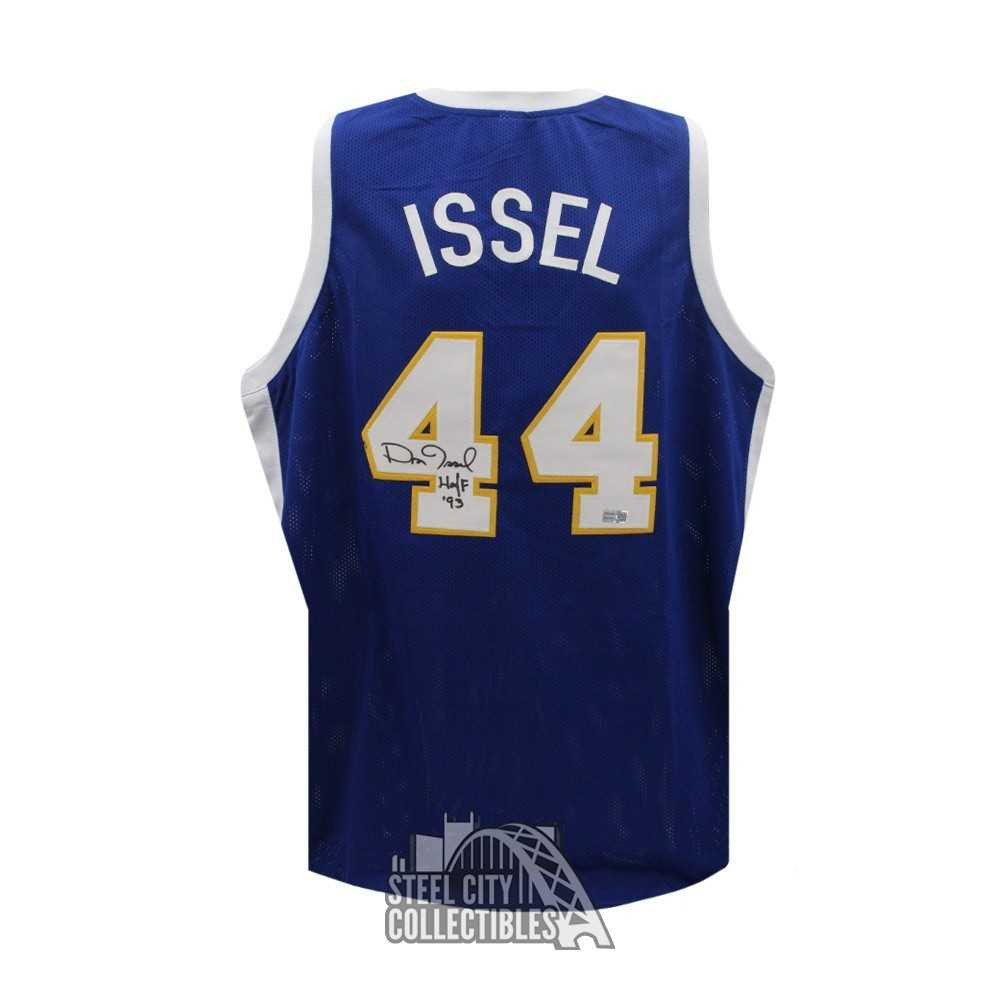 Dan Issel The Horse Autographed Denver Custom HOF 93 Blue Basketball Jersey - Tristar