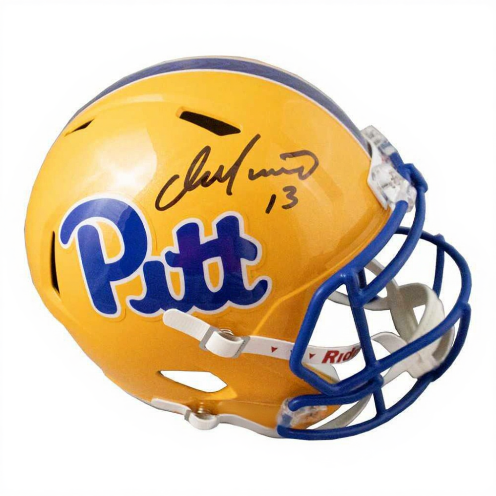 Dan Marino Autographed Pitt Full Size Replica Speed Football Helmet – BAS COA