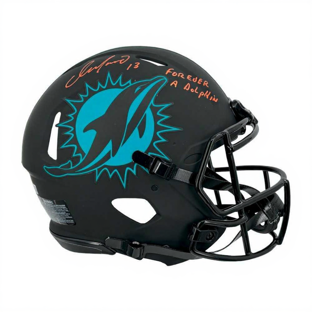 Dan Marino “Forever A Dolphin” Autographed Miami Dolphins Eclipse Authentic Full Size Football Helmet – BAS COA