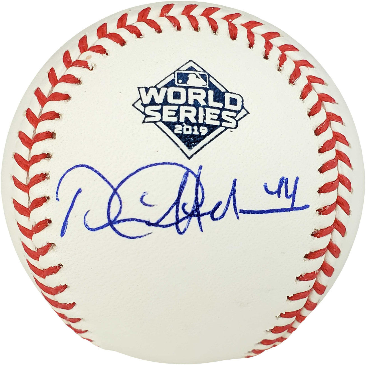 Daniel Hudson Autographed Official 2019 World Series MLB Baseball Washington Nationals PSA/DNA