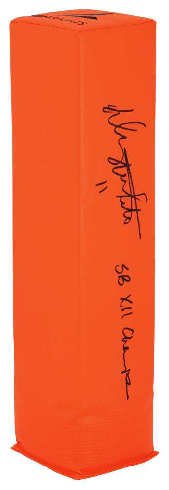 Danny White Signed BSN Orange Endzone Football Pylon w/SB XII Champs