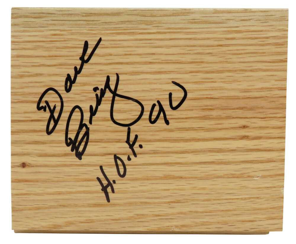 Dave Bing Signed 5x6 Floor Piece w/HOF'90