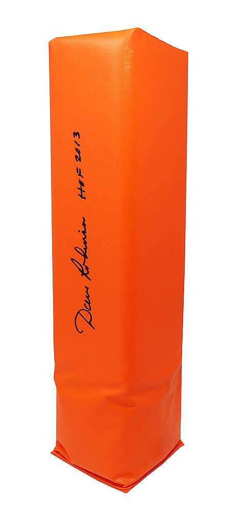 Dave Robinson Signed Orange Endzone Pylon w/HOF 2013 - Schwartz Authenticated