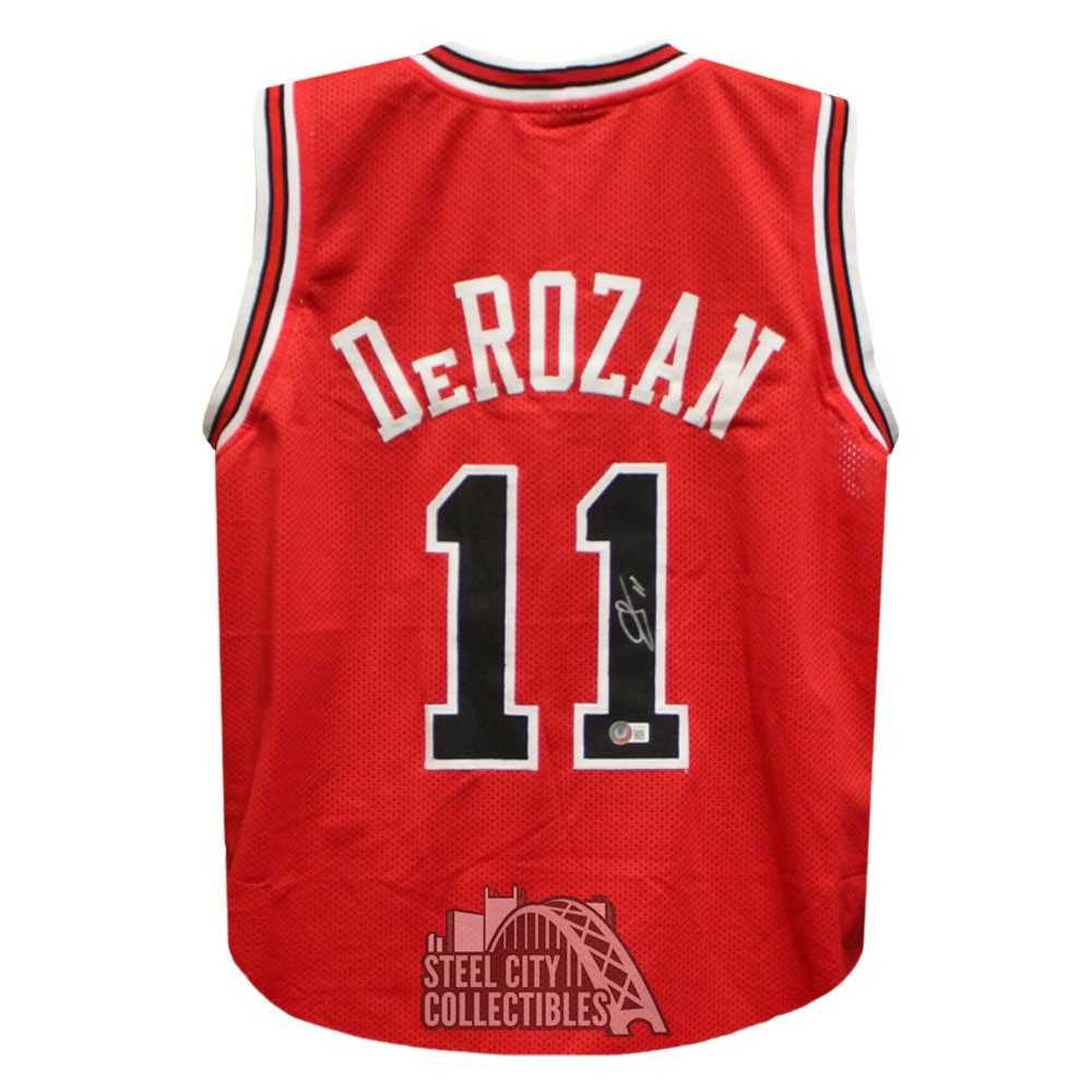DeMar DeRozan Autographed Chicago Custom Red Basketball Jersey - BAS