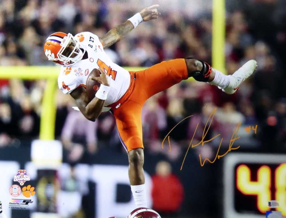 DeShaun Watson Autographed 16x20 Photo Clemson Tigers BAS Stock #113720