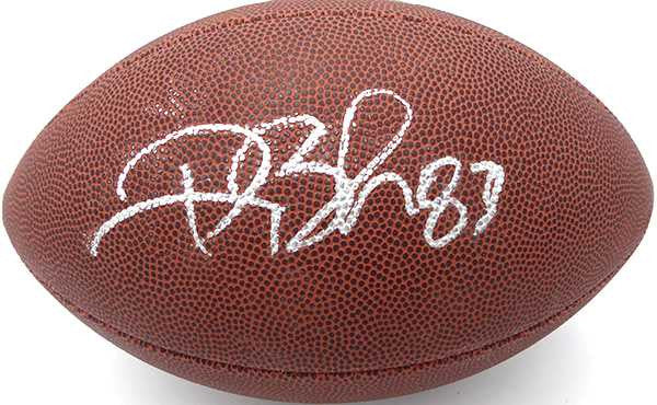 Deion Branch Autographed Football Patriots, Seahawks Beckett BAS QR #BS30324