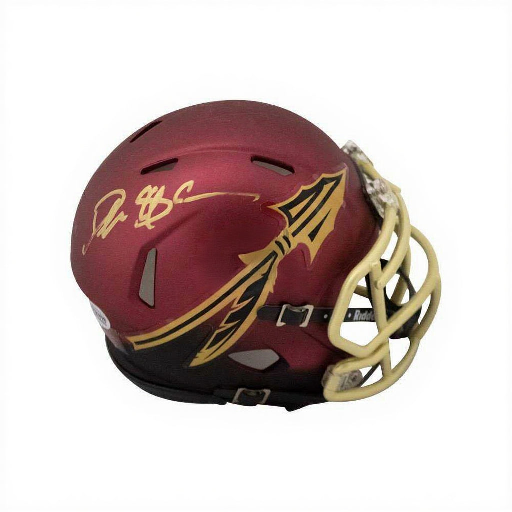 Deion Sanders Autographed Florida State Blaze Mini Football Helmet - BAS COA