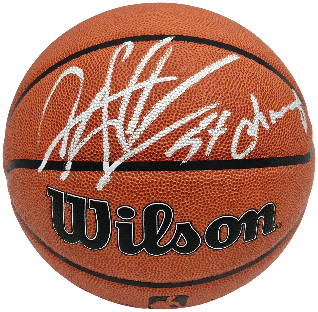 Dennis Rodman Autographed Authentic Indoor/Outdoor Basketball Chicago Bulls "5X Champ" Beckett BAS Witness