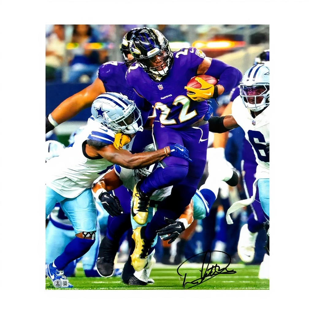 Derrick Henry Autographed Baltimore Ravens 16x20 Photo – Beckett BAS