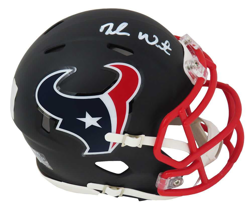 Deshaun Watson Signed Houston Texans Black Matte Riddell Speed Mini Helmet - Beckett