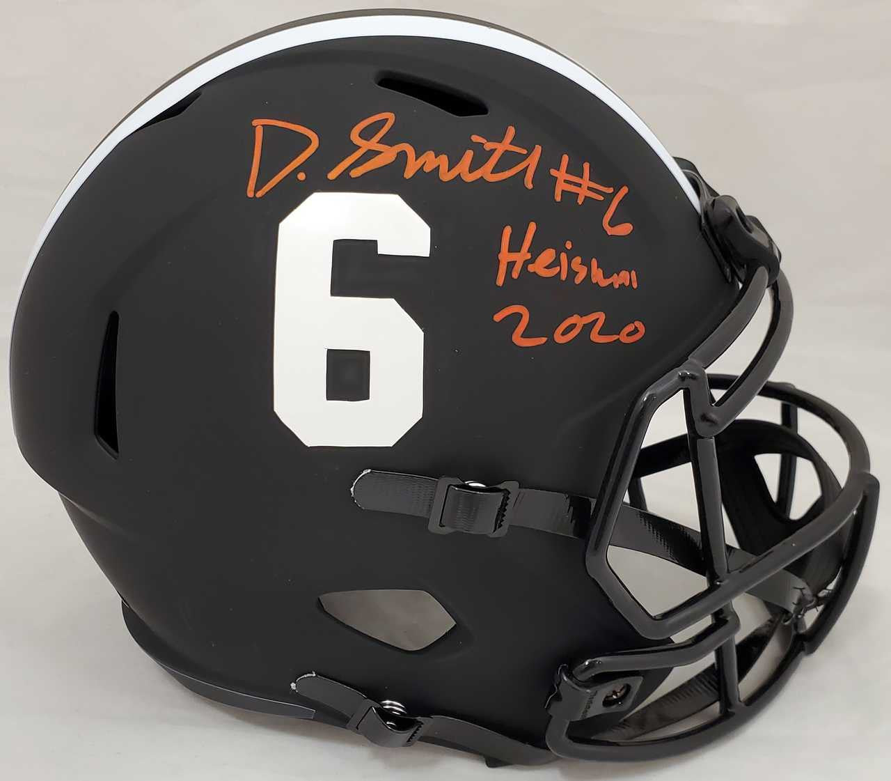 DeVonta Smith Signed Alabama Eclipse Replica Helmet “Heisman 2020” – Beckett Witness