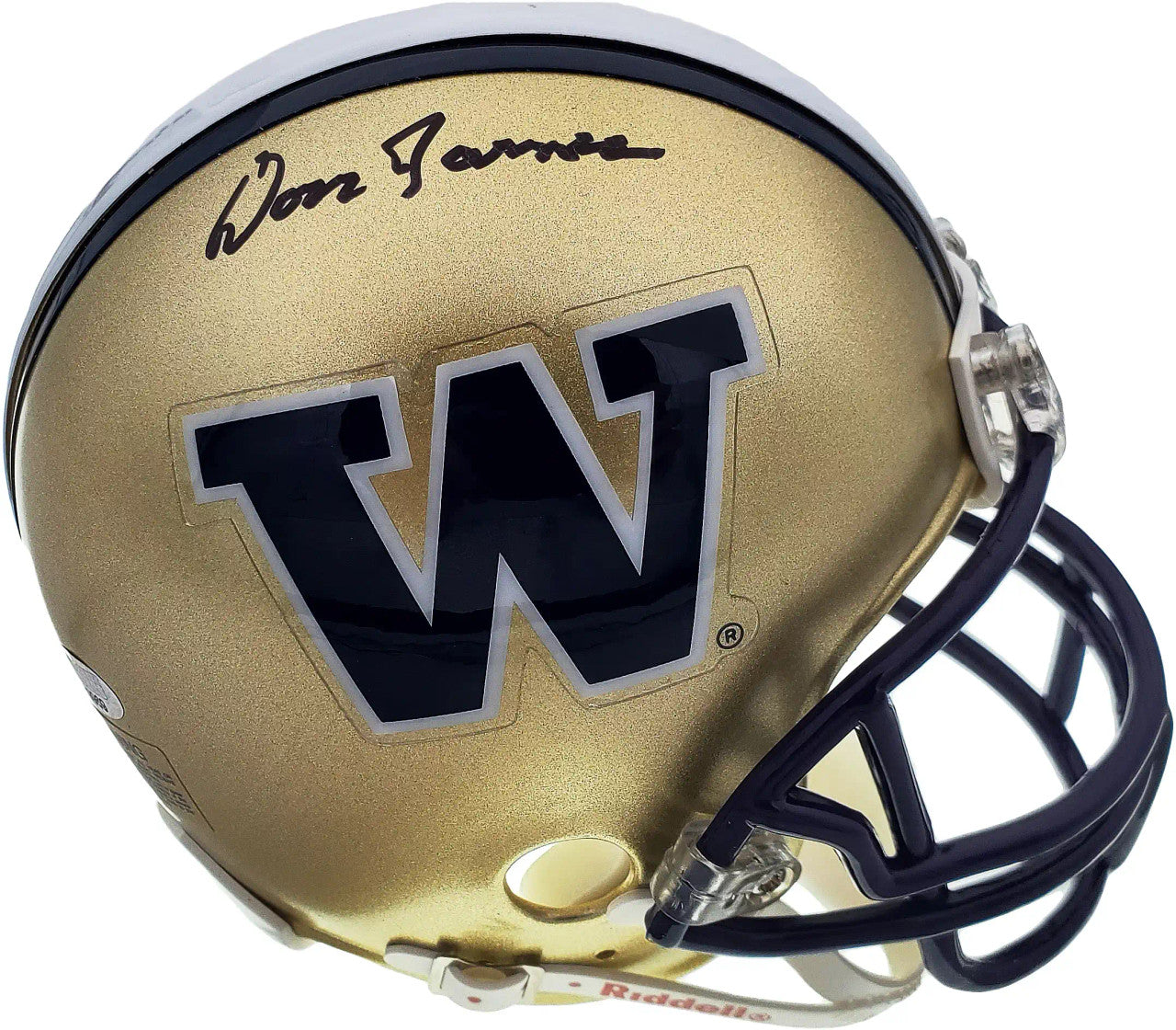 Don James Signed Washington Huskies Mini Helmet – MCS COA