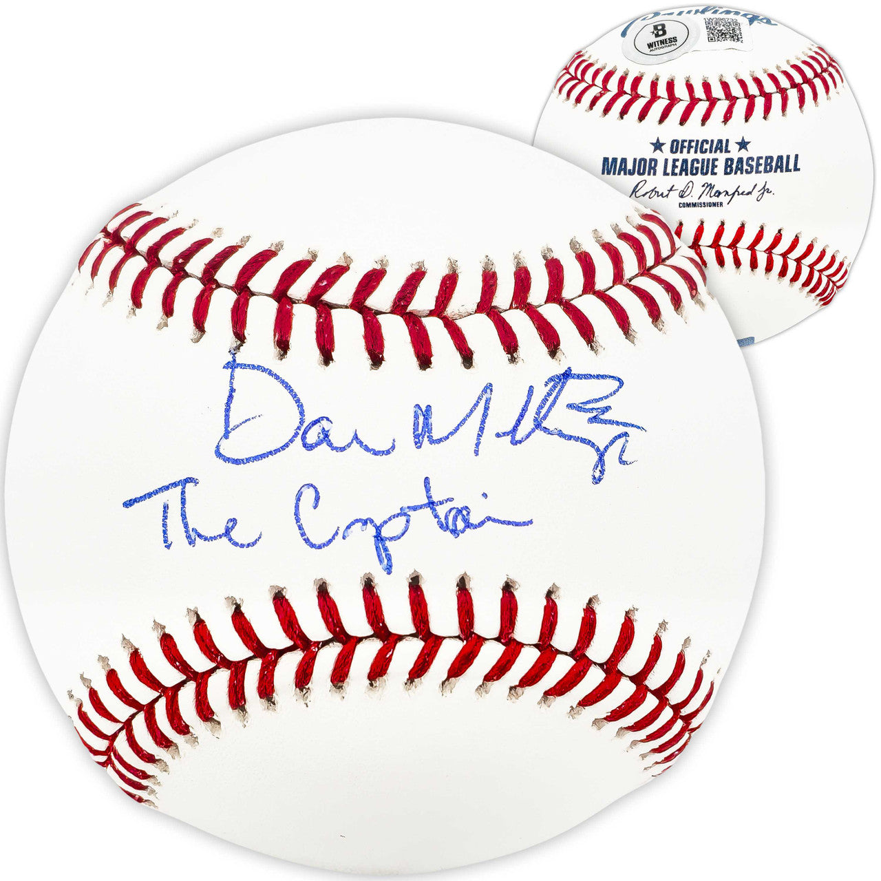Don Mattingly Autographed Official MLB Baseball New York Yankees "The Captain" Beckett BAS Witness Stock #224693