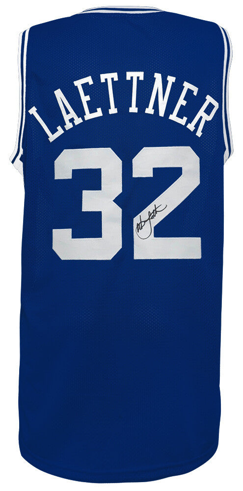 Duke Blue Devils Christian Laettner Signed Blue Jersey