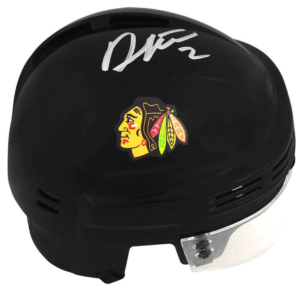 Duncan Keith Signed Chicago Blackhawks Black Hockey Mini Helmet - Schwartz Authenticated
