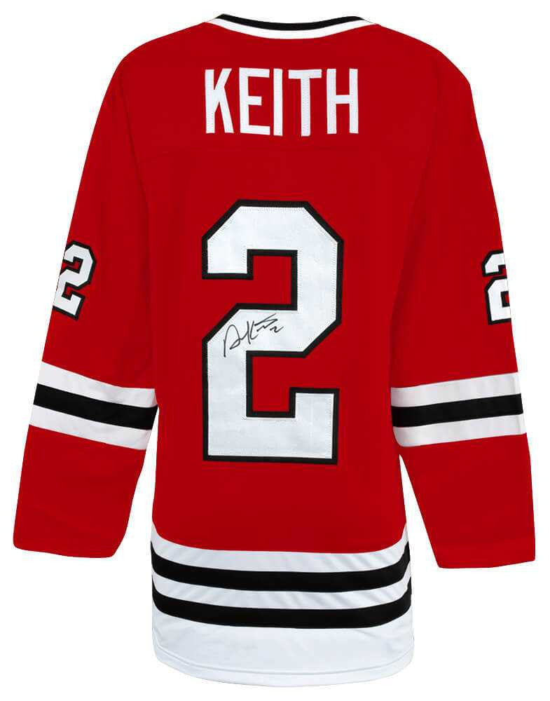 Duncan Keith Signed Red Custom Long Sleeve Hockey Jersey – Schwartz Authenticated