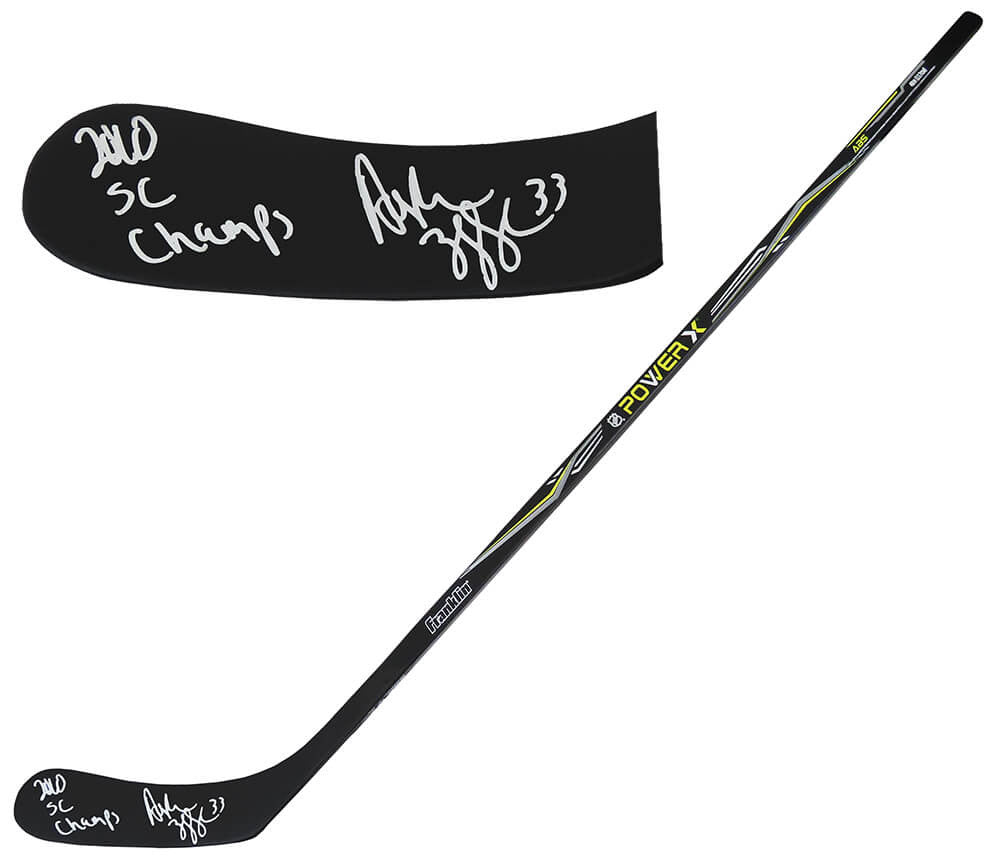 Dustin Byfuglien Signed Franklin Power-X 46 Inch Full Size Hockey Stick w/2010 SC Champs - Schwartz Authenticated