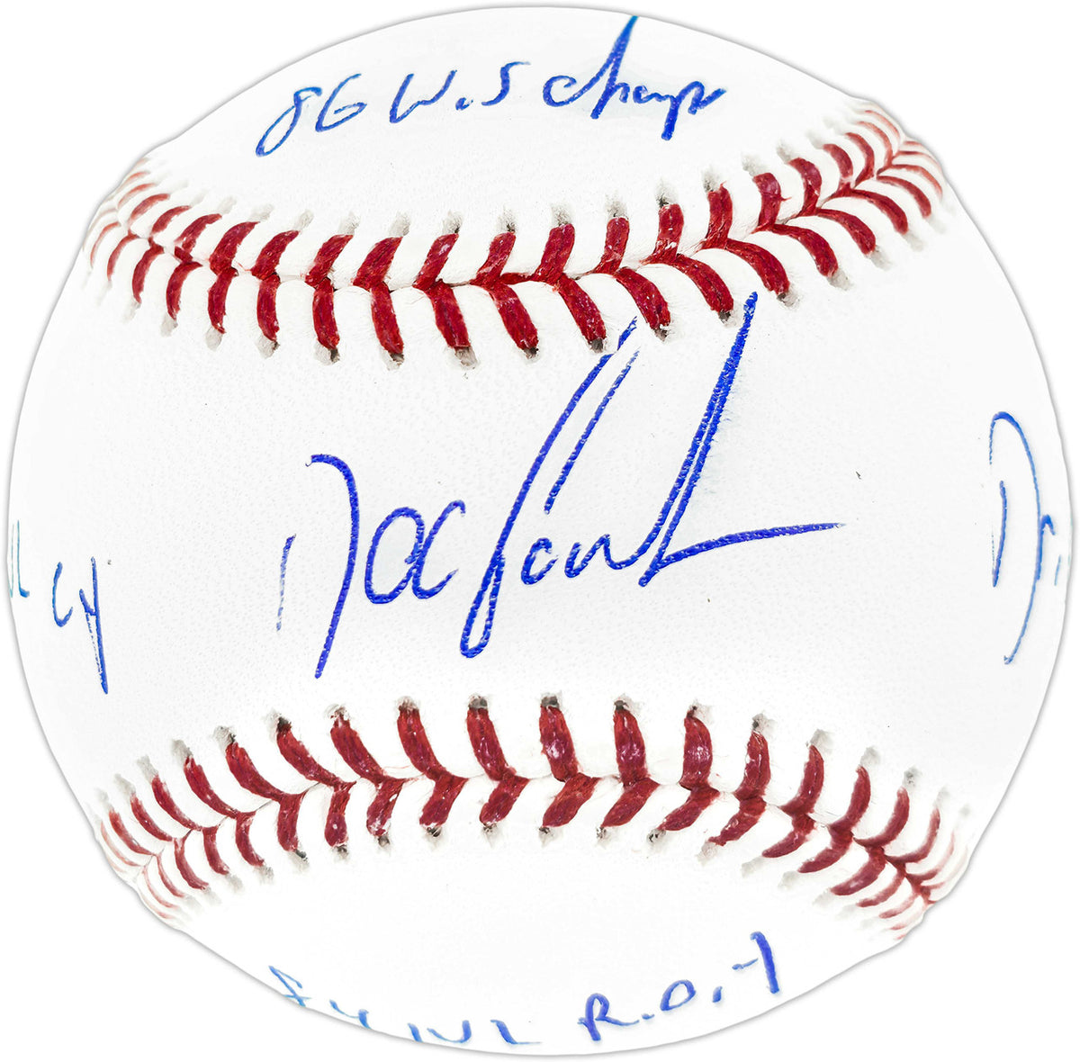 New York Mets Dwight Gooden Autographed Official Rawlings MLB Baseball - 4 Inscriptions - BAS Certified