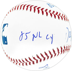New York Mets Dwight Gooden Autographed Official Rawlings MLB Baseball - 4 Inscriptions - BAS Certified