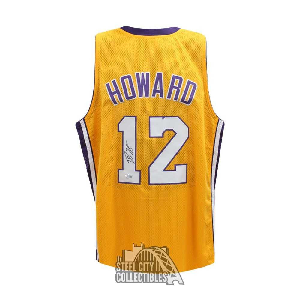 Dwight Howard Autographed Los Angeles Custom Gold Basketball Jersey - BAS (Number 12)